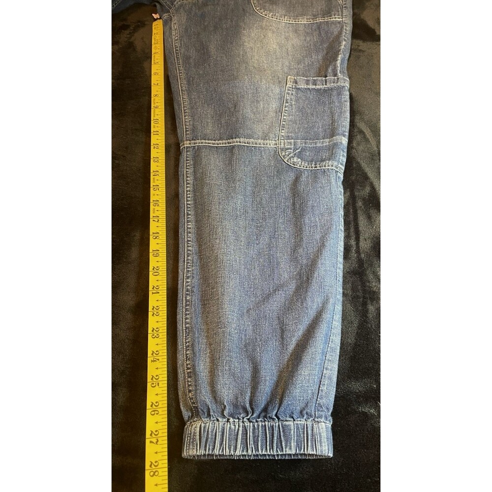 Sundance NEW womens premium denim jogger cargo pocket jeans size 14 - Picture 9 of 9
